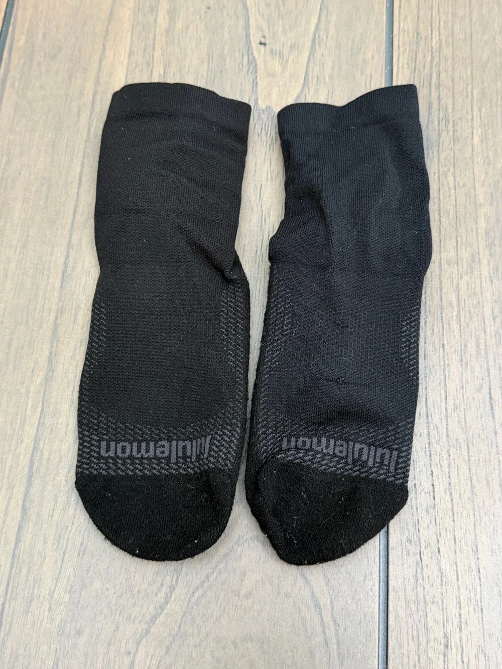 Lululemon Unisex Find Your Balance Grip Quarter Socks Black Grip Socks Medium